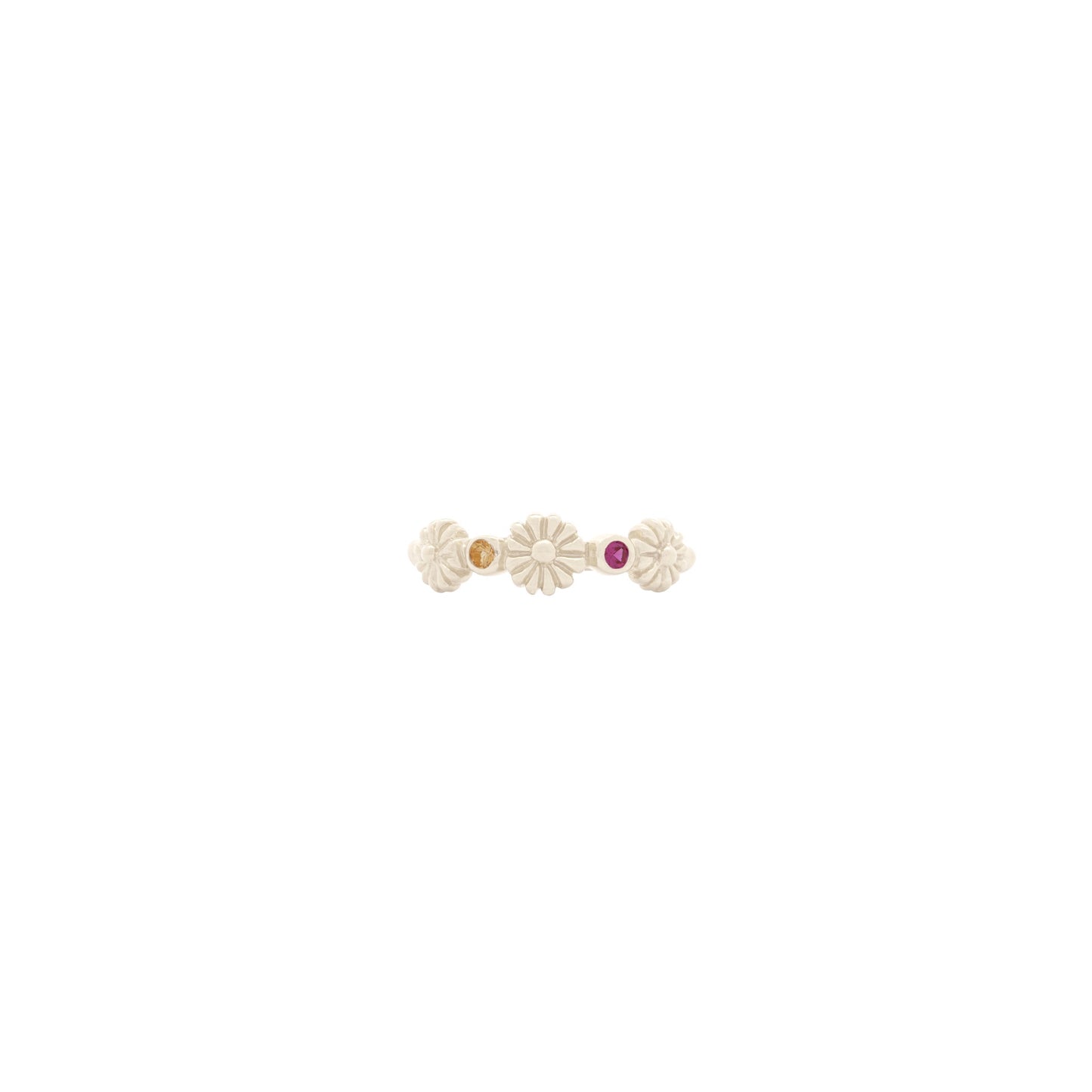 Mix Gem Daisy Chain Flower Ring - Hunt Of Hounds