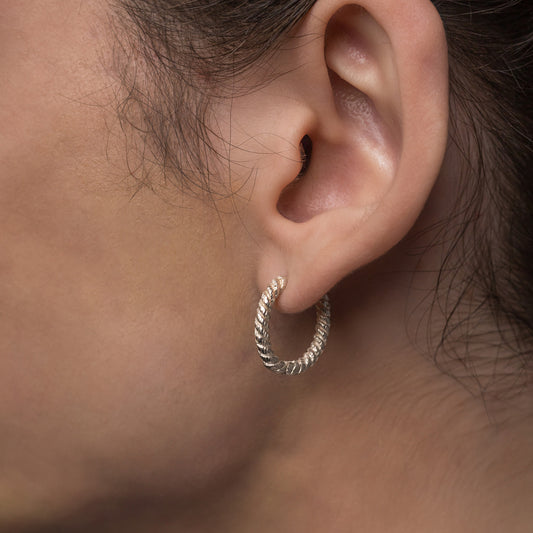 Rope Hoop Earrings