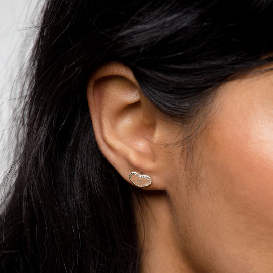 Candy Heart Stud Earrings