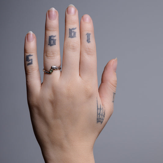 Eternal Serpent Solitaire Ring