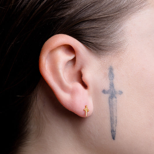 Mini Dagger Stud Earrings