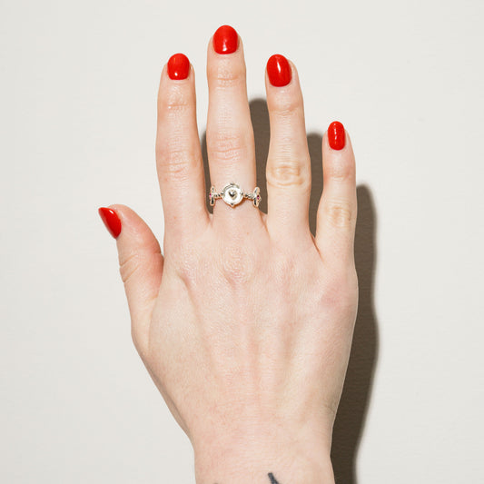 Hunt Of Hounds Defender Ring Dagger Ring Heart Quartz