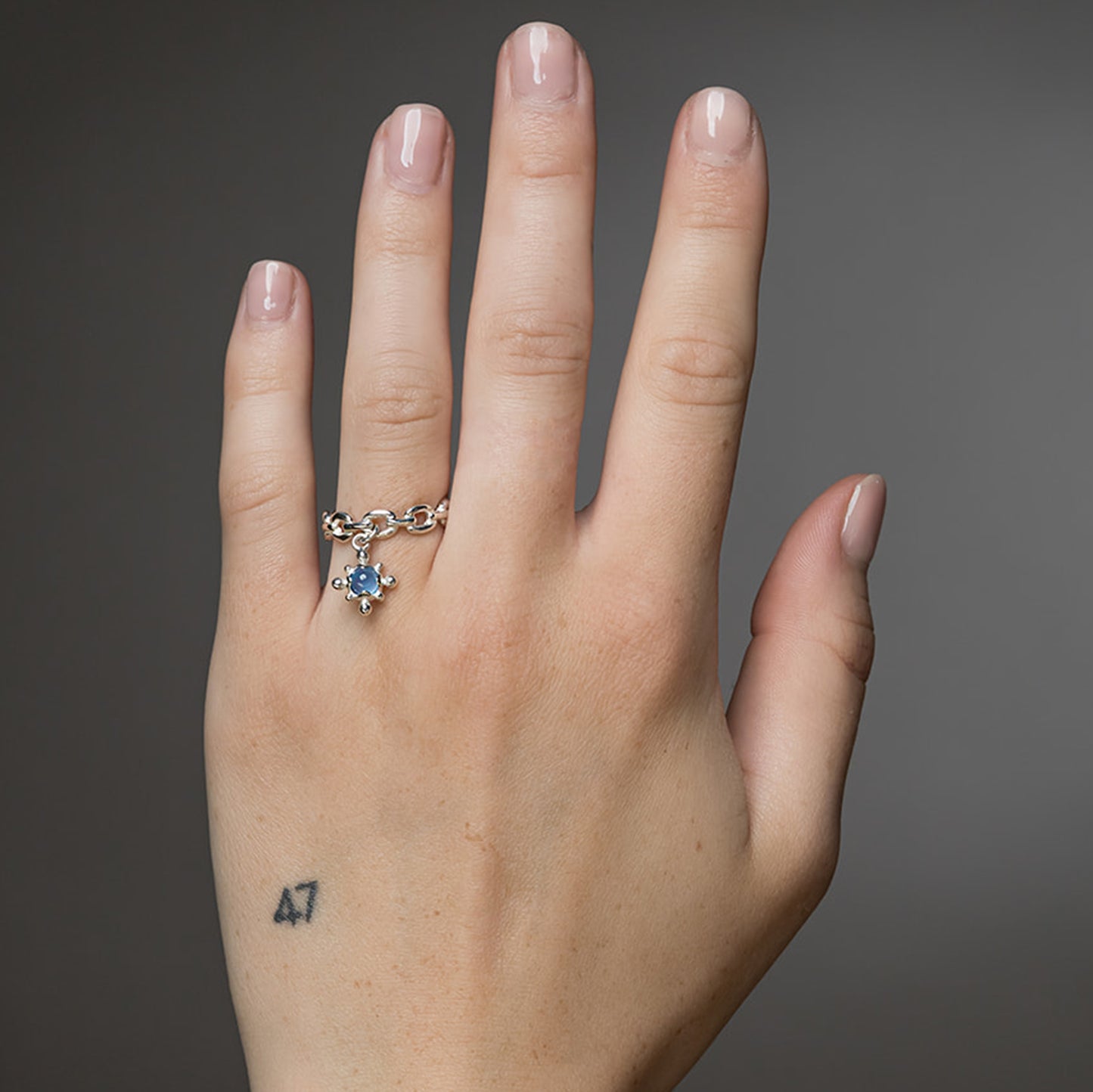 Chain Charm Ring