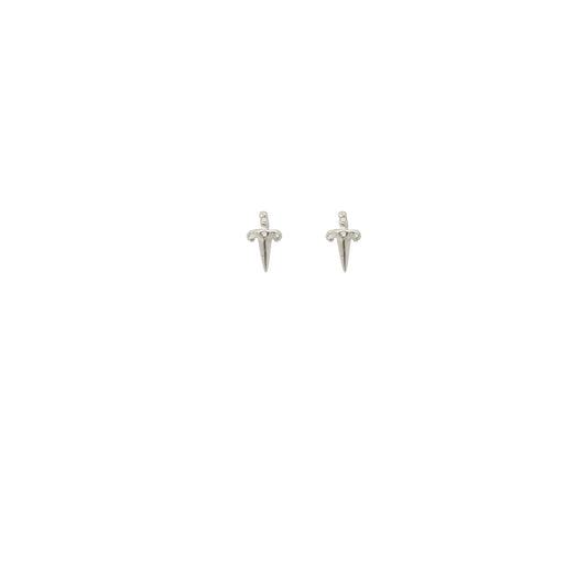Hunt Of Hounds Mini Dagger Stud Earrings. Symbol of protection.