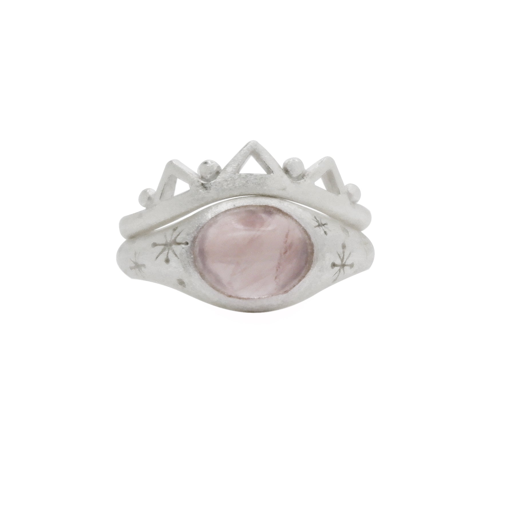 Hunt Of Hounds Helios and Selene Ring stack. Sun and moon combo. Goddess.