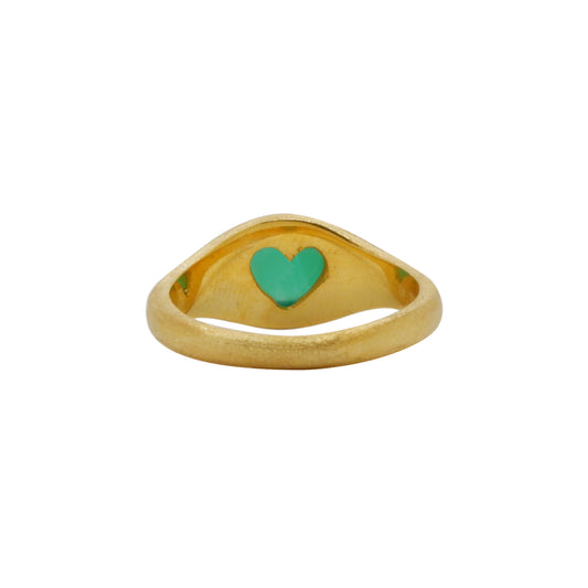 Hunt Of Hounds Helios Ring. Inspired by sun goddess with green agate. Ancient design. Stars. Secret heart.