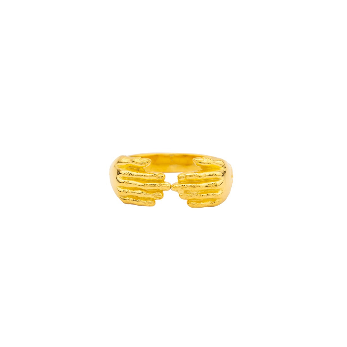 Hunt Of Hounds Hug Ring. Two hands ring.