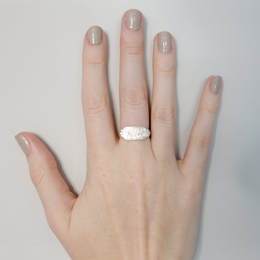 Hunt Of Hounds Pegasus Ring on model.