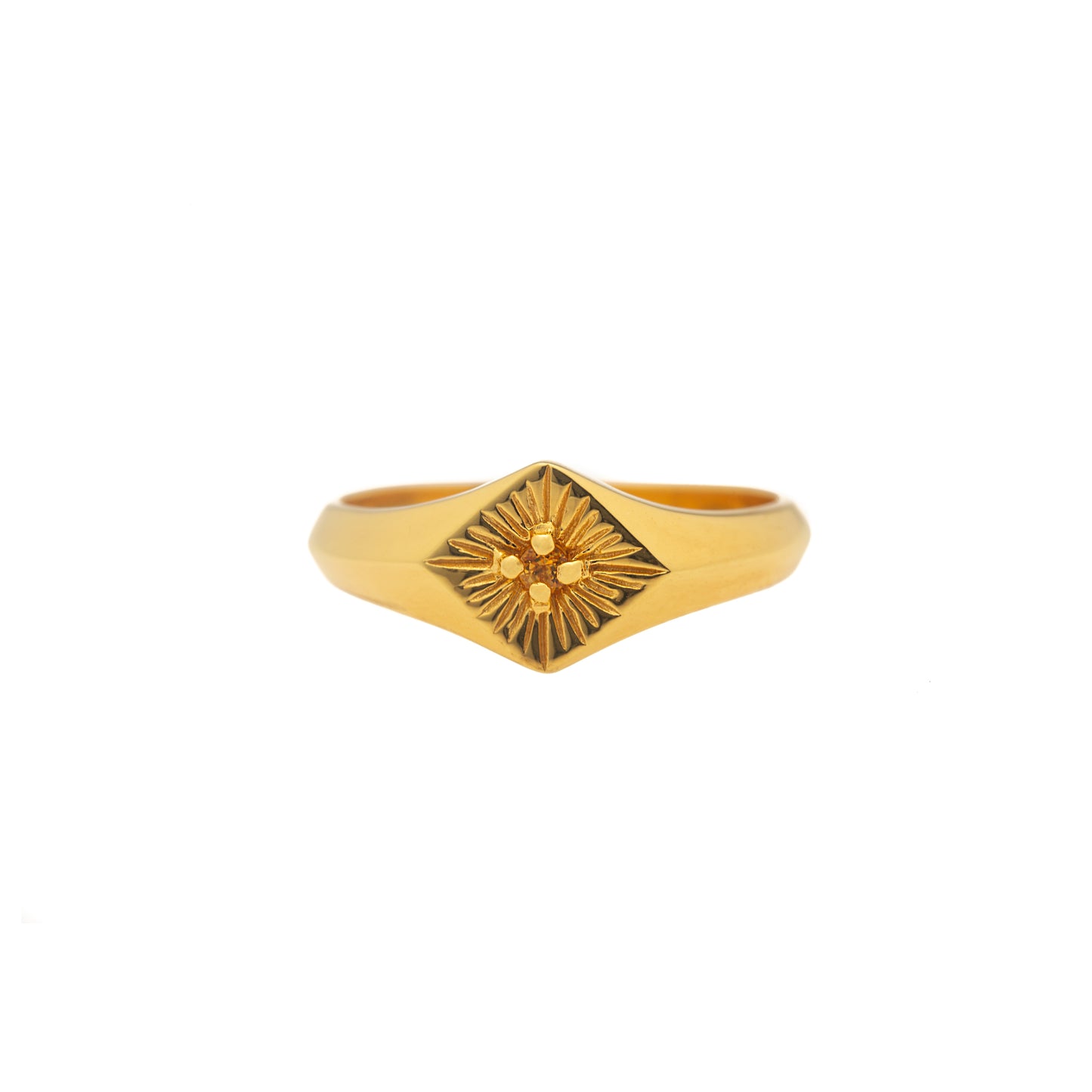 Hunt Of Hounds Sunniva Ring. Gold ring with citrine. Sun. Light. Happiness. Joy.
