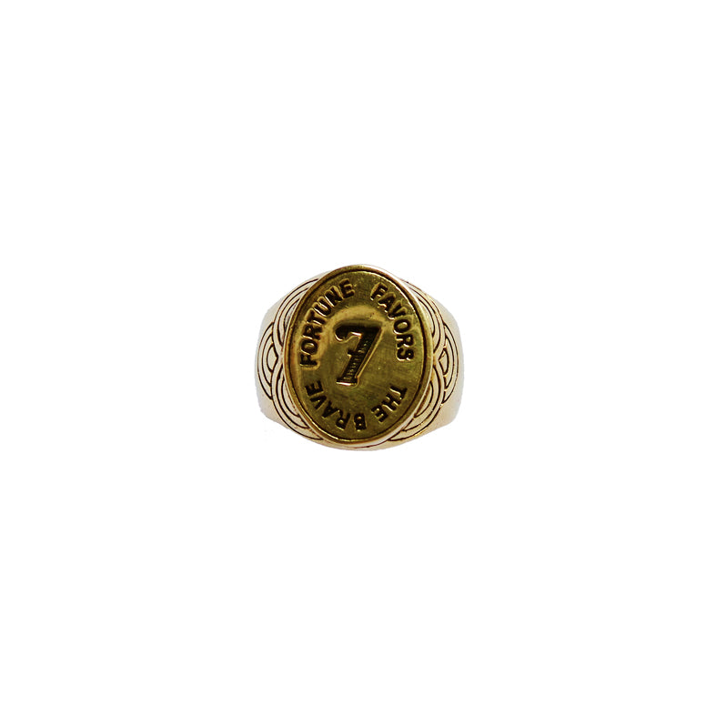 Fortune Favors The Brave Signet Ring